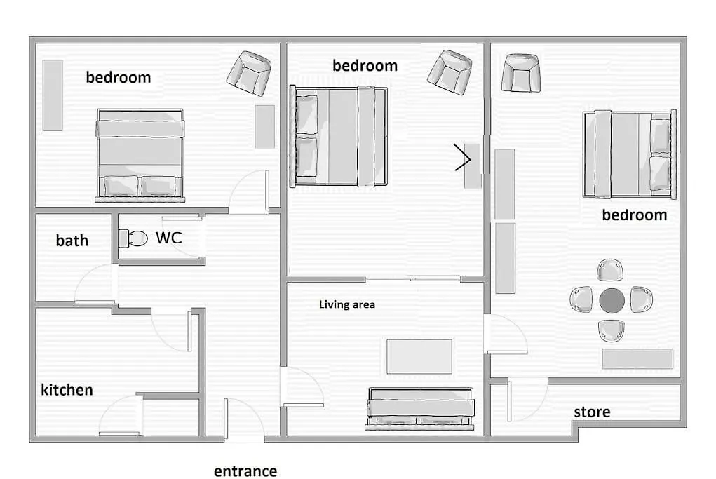3 Bdr - Top Center Artistic Apartment - 115 M2 ソフィア
